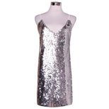 Sleeveless Sequin Mini Dress V Neck Sexy Lightweight Summer Party Wear Wholesale Available
