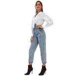 High Waisted Slim Fit Denim Pants Womens Casual Style Perfect for Spring and Summer Ready to Shi