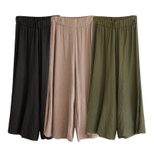 Plus Size Loose Wide Leg Pants Lightweight Cotton Linen Blend Casual Style Versatile for Summer