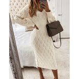 Long Sleeve Knitted Dress for Women Warm and Stylish Bodycon Fit Autumn Fashion bulk order