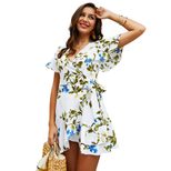V Neck Elegant Womens Dress Summer Collection Casual Style Comfortable Fit Available for Wholesa