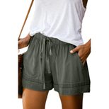 Womens Casual Tencel Shorts High Waist Loose Fit Wide Leg Summer Fashion Wholesale Available