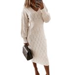 Long Sleeve Knitted Dress for Women Warm and Stylish Bodycon Fit Autumn Fashion bulk order
