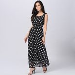Womens Summer Dress Polka Dot Pattern Casual Long Style Available in Multiple Sizes Wholesale Ready