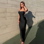 Elegant Backless Bodycon Maxi Dress Sexy Design Spring Summer Style Perfect for Parties Wholesal