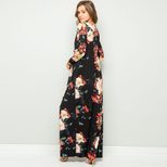 Fashionable Long Sleeve Printed Dress for Women Autumn Winter Style Perfect for Casual Outings W