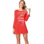 Womens Long Sleeve Cartoon Print Midi Dress Comfortable Fit Casual Autumn Winter Wear