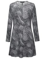 Womens Long Sleeve Christmas Dress with Skull Pumpkin Print Casual Autumn Winter Style in Multiple Sizes