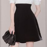 Square Neck Puff Sleeve Dress Slim Fit Lightweight Fabric Summer Casual Wear fast shipping