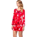 Long Sleeve Cartoon Print Midi Dress for Women Autumn Winter Style Available in Multiple Sizes Wholesale Ready