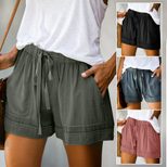 Womens Casual Tencel Shorts High Waist Loose Fit Wide Leg Summer Fashion Wholesale Available