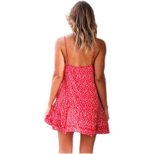 Floral Summer Dress for Women Ruffle Hem Spaghetti Straps Vacation Style Wholesale Available