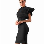 Sleeveless High Neck Bodycon Dress for Women Elegant Party Wear Available in Multiple Sizes Wholesale Supply