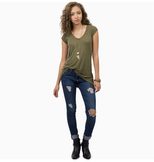 Womens Slim Fit Short Sleeve T Shirt Solid Color V Neck Casual Style Perfect for Everyday Wear W