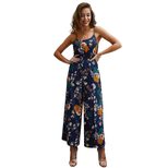 Floral Print Womens Jumpsuit Original Design Sleeveless Comfortable Fit Casual Wear Summer Colle
