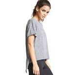 Womens Loose Fit Solid Color T Shirt Round Neck Short Sleeve Backless Design Spring Fashion Top