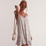 Floral Print Cami Dress Sexy Casual Lightweight Perfect for Travel and Vacation Wholesale Availa