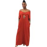 Casual Short Sleeve Pocket Dress for Women Solid Color Relaxed Fit Summer Wear