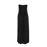 Summer Womens Strapless Maxi Dress Off Shoulder Loose Fit Elegant Style Perfect for Beach or Cas
