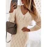 Long Sleeve Knitted Dress for Women Warm and Stylish Bodycon Fit Autumn Fashion bulk order