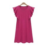 Plus Size A Line Dress Ruffle Sleeve Casual Flattering Fit Summer Wear for Curvy Women Wholesale