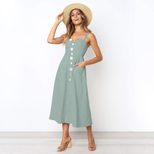 Loose Fit Pocketed Cami Dress Available in 5 Colors Perfect for Spring and Summer Wholesale Supp