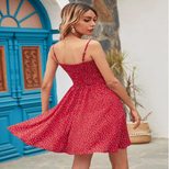 Floral Print High Waisted Cami Dress Fresh Sweet Summer Style Perfect for Casual Outings Wholesa