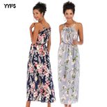 Womens Summer Dress Sleeveless Slim Fit Fresh Floral Print Lightweight Chiffon for Casual Wear D