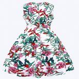 Floral Print Sleeveless V Neck Dress for Women Casual Summer Style Available in Multiple Sizes Wholesale Ready to Ship