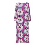 Floral Print Maxi Dress for Women Long Sleeve Loose Fit Spring Summer Casual Wear