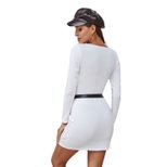 Slim Fit Long Sleeve Striped Dress Sexy Design Autumn Winter Style Perfect for Parties or Casual