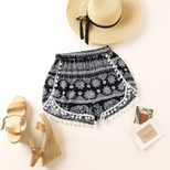 High Waisted Womens Shorts Elephant Print Trendy Design Comfortable Fit Summer Casual Wear Whole