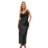 Elegant V Neck Maxi Dress Sexy Sophisticated Sleeveless Spring Summer Fashion for Parties and Ev