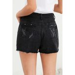High Waisted Distressed Denim Shorts for Women Casual Style Straight Cut Vintage Wash Summer Wea