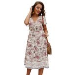 Bohemian Print Pocket Dress Original Design Summer Style Casual Wear Wholesale Available factory