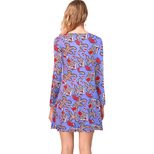 Long Sleeve Printed Dress Casual Style Autumn Winter Christmas Occasion Wholesale Available read