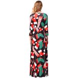 Floral Print Midi Dress for Women Three Quarter Sleeve Spring and Summer Wear