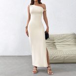 Elegant Off Shoulder Maxi Dress Sexy Design Flattering Fit Perfect for Petite Figures Spring Sum