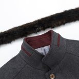 Mens Wool Blend Overcoat Thickened Warm Jacket Casual Winter Outerwear custom packaging