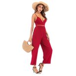 Womens Sexy Lace Backless Jumpsuit Slim Fit Spaghetti Straps Elegant Design Perfect for Parties