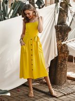 Solid Color Sleeveless Dress Original Design Elegant Style Spring Summer Collection Wholesale Av