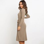 Long Sleeve Knit Dress for Women Casual Fit Autumn Winter Collection factory direct