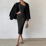 Sleeveless Asymmetrical Bodycon Maxi Dress Sexy Elegant Comfortable Fabric Perfect for Evening E
