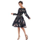 Floral Print Wrap Dress Elegant Design Comfortable Fit Spring Fashion Wholesale Womens Apparel R