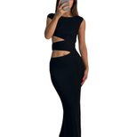 Elegant Hollow Out Bodycon Maxi Dress for Women Spring Summer Collection Perfect for Parties and