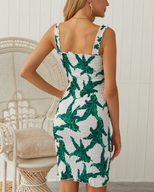 Bohemian Slim Fit Cami Dress Spring Summer Style Lightweight Fabric Vibrant Colors Ready to Ship