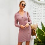 Womens Casual Dress Customizable Design Comfortable Fit Short Sleeve Lightweight Fabric Minimum Order 200 Pieces