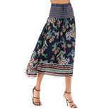 Bohemian Maxi Skirt Womens Summer Dress Off Shoulder Neckline Flowy Design Perfect for Casual Ou