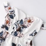 Floral Print Maxi Dress for Women Strapless Design Lightweight Fabric Summer Beachwear