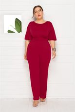 Plus Size Loose Fit Womens Jumpsuit 9 Colors Fashionable Casual Style bulk order